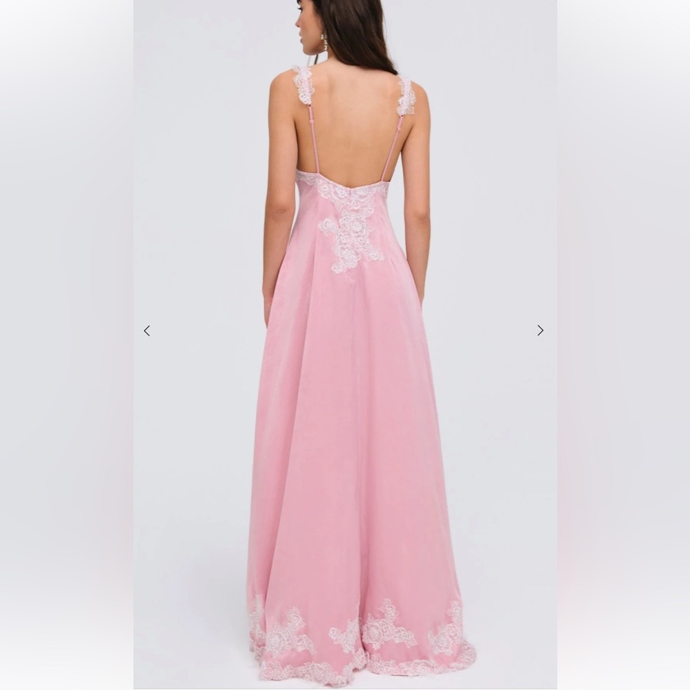 For Love & Lemons Clemente Maxi Dress XS Pink - Picture 3 of 7